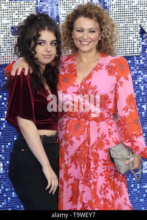 Nadia Sawalha and Maddie Adderley attend the UK Premiere of Rocketman at the Odeon Luxe, Leicester Square Stock Photo