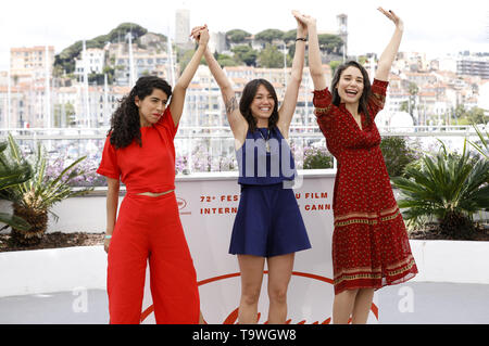 Cannes, Frankreich. 20th May, 2019. Lina Caicedo, Raquel Alvarez and Fiammetta Luino at the 'Diego Maradona' photocall during the 72nd Cannes Film Festival at the Palais des Festivals on May 20, 2019 in Cannes, France | Verwendung weltweit Credit: dpa/Alamy Live News Stock Photo