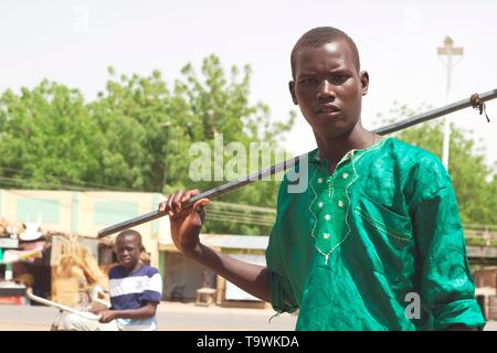 Refugees from differents countries in West Africa Stock Photo