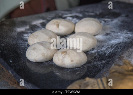 Making of Roti Canai, Roti cooking process, roti fried indian food ...