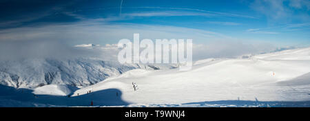 Panoramic view of snow-covered mountain peak in Parque Nacional Vicente ...