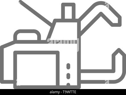 Spot welding machine line icon. Stock Vector