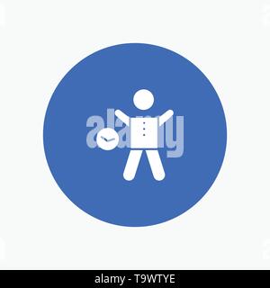 Exercise, Gym, Time, Health, Man Stock Vector