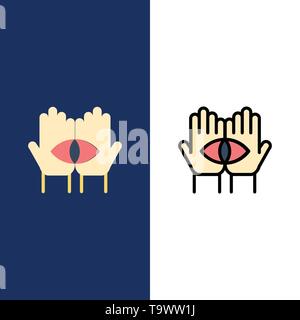 https://l450v.alamy.com/450v/t9ww1j/conspiracy-destiny-medium-mystery-occult-icons-flat-and-line-filled-icon-set-vector-blue-background-t9ww1j.jpg