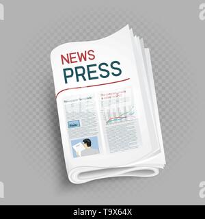 newspaper press icon Stock Vector