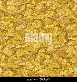Gold Nuggets Seamless Texture Tile Stock Photo