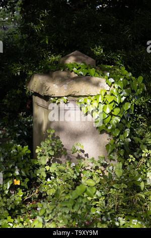 BRISTOL, UK - MAY 13 : Sunlit tombs along Birdcage Walk in Bristol on May 13, 2019 Stock Photo
