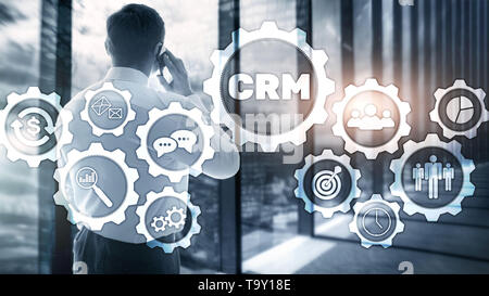 Business Customer CRM Management Analysis Service Concept. Relationship Management Stock Photo