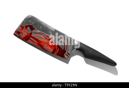 Red Knife On White Background Stock Photo 636641347