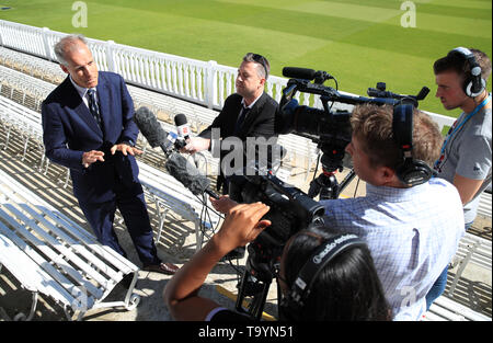 England Cricket national selector Ed Smith during the World Cup Squad Announcement at Lord's, London. Stock Photo