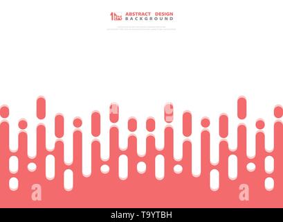 Abstract of pink color stripe patterns background. You can use for cover design, trendy presentation, artwork, annual report. illustration vector Stock Vector