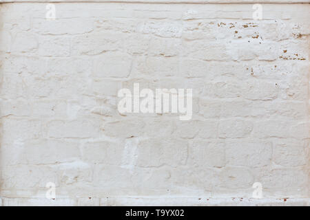 white stucco brick wall flat textured background Stock Photo
