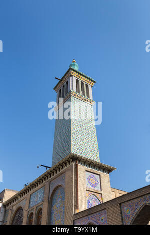 Wind tower building, Imarat-i Badgir, Golestan palace, Tehran, Iran Stock Photo