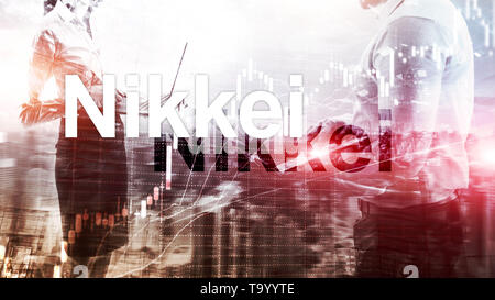 The Nikkei 225 Stock Average Index. Financial Business Economic concept. Stock Photo