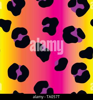 Rainbow leopard seamless pattern. Colorful neon vector background. Gradient  wallpaper Stock Vector Image & Art - Alamy