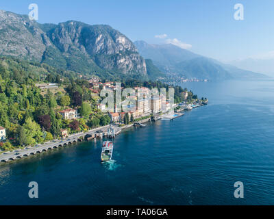 Village of Cedenabbia, lake of Como. Aerial view. Tourist destination in Europe Stock Photo