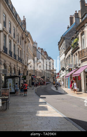 Besancon (north-eastern France): “Grande Rue” main street, district of La Boucle, in the city centre *** Local Caption *** Stock Photo