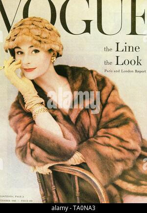 Vogue front cover 1950 Stock Photo - Alamy