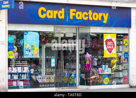 Card Factory store, Southampton, Hampshire, UK Stock Photo