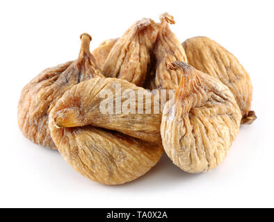 Dried figs isolated on white background Stock Photo