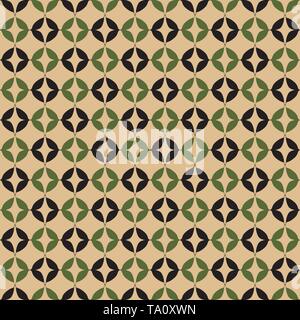 Vector monochrome background with connected crosses. Stock Vector