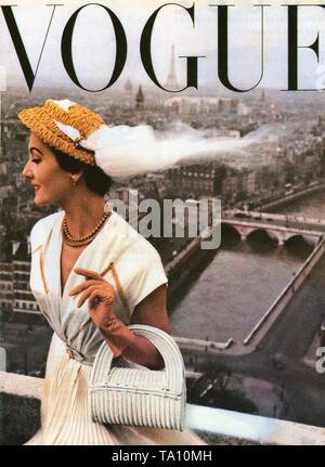 Vogue  front cover 1950 Stock Photo