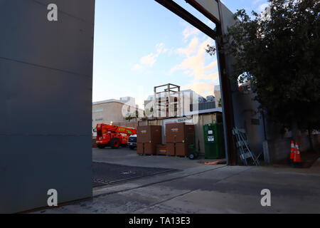 Wilshire/Fairfax Metro Purple Line Station under construction, slated to open in 2023 - Los Angeles, California Stock Photo