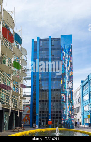 The Custard Factory in Digbeth, Birmingham, UK is home to many creative businesses as well as independent shops and cafes and restaurants Stock Photo