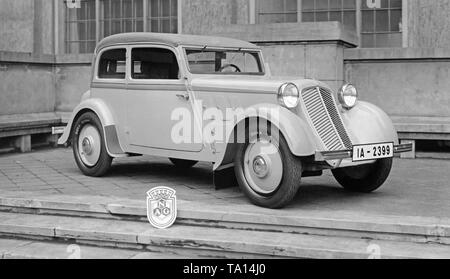 A small car of the type NAG-Voran 220 with front wheel drive, 30 hp and 85 km / h top speed. Stock Photo