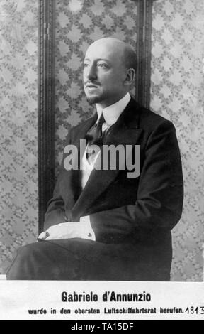 Gabriele D´ Annunzio, Italian writer. Stock Photo