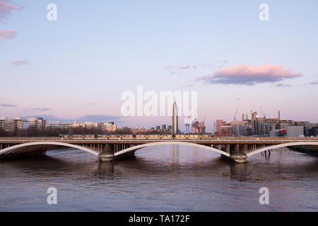 Grosvenor Bridge over the River Thames in London, England Stock Photo