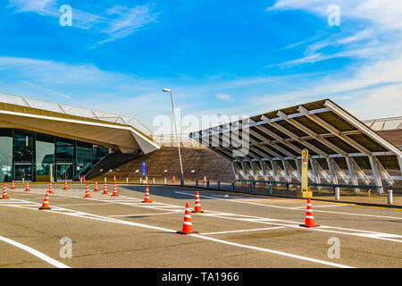 YOKOHAMA, JAPAN, JANUARY - 2019 - Exterior view famous yokohama international passenger terminal building, yokohama, japan Stock Photo