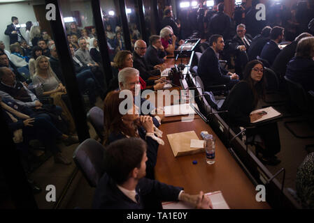 Buenos Aires, Argentina. 21st May, 2019. called Corruption case Vialidad in front of Federal Criminal Court number 2 in the AMIA room of Comodoro Py Federal Court on May 21, 2019 in Buenos Aires, Argentina. Credit: Mario De Fina/FotoArena/Alamy Live News Stock Photo