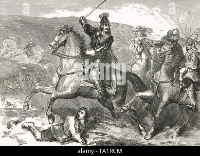 Charles I at the Battle of Naseby, 14 June 1645 Stock Photo