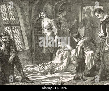 The death of Admiral Robert Blake, 1657 Stock Photo