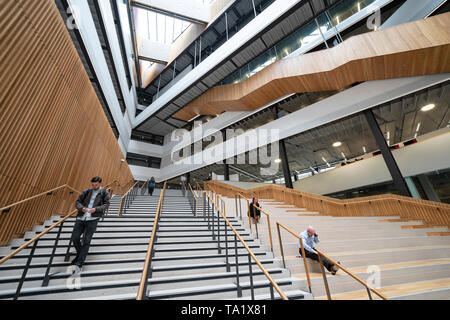 Interior of the  modern City of Glasgow College in centre of Glasgow, Scotland, UK Stock Photo