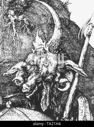 Knight Death and Devil engraving by Albrecht Durer circa 1513 German ...