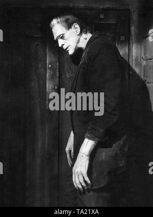 Boris Karloff in 'Frankenstein', directed by James Whale, USA 1931. Stock Photo
