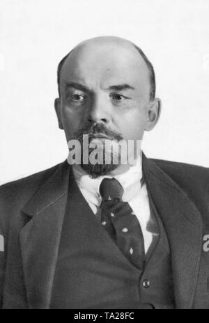 Vladimir Ilyich Lenin (1870-1924), a Russian revolutionary. Stock Photo