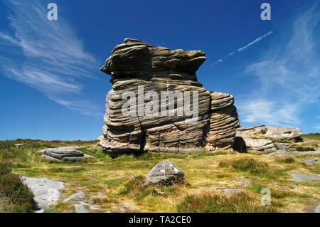 UK,South Yorkshire,Peak District,Near Hathersage,Mother Cap Stock Photo