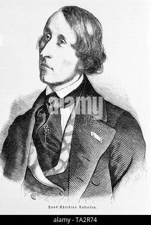Portrait of Hans Christian Andersen (1805-1875). Museum: PRIVATE ...
