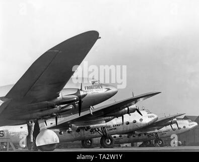 An Armstrong Whitworth 'Ensign' of Imperial Airways takes off: it has ...