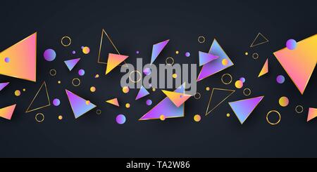 Abstract geometric shapes. Background for your design. Low poly style. Random forms. Abstract multicolored forms. Polygonal shapes. Vector illustratio Stock Vector
