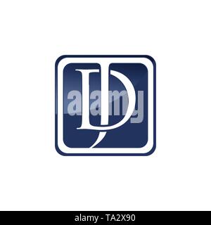 JD letter logo design template Stock Vector