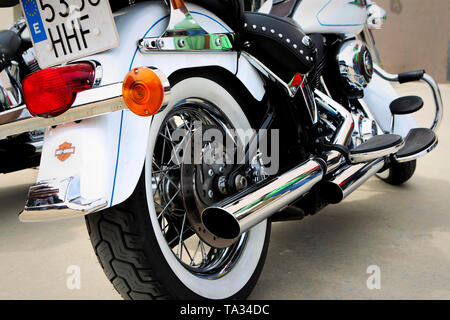 Harley-Davidson motorbike detail Stock Photo