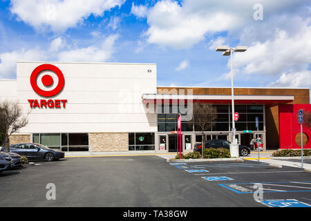 San Jose, CA/ USA - March 26, 2019: Target store building. Target Corporation is the eighth-largest retailer in the United States, and is a component Stock Photo