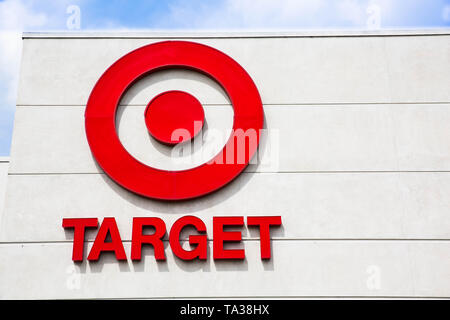 San Jose, CA/ USA - March 26, 2019: Target store building. Target Corporation is the eighth-largest retailer in the United States, and is a component Stock Photo