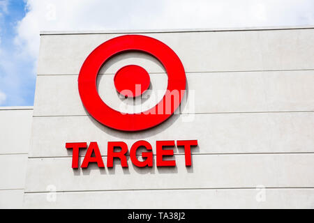 San Jose, CA/ USA - March 26, 2019: Target store building. Target Corporation is the eighth-largest retailer in the United States, and is a component Stock Photo