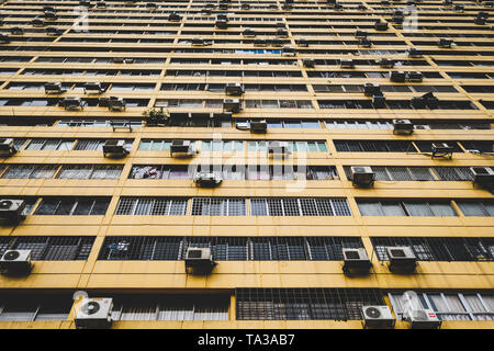 Facade of the People's Park Complex, Chinatown, Singapore Stock Photo