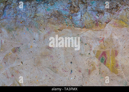 wiped graffity wall background Stock Photo
